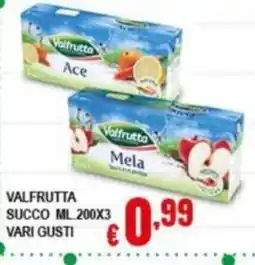 Risparmio Supermercati Valfrutta succo offerta