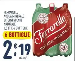 Gruppo Pascar Ferrarelle acqua minerale effervescente naturale offerta