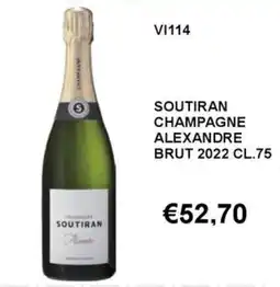 Italy Cash and Carry Soutiran Champagne Alexandre offerta