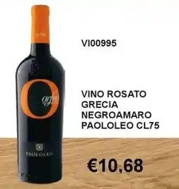 Italy Cash and Carry Vino rosato grecia negroamaro paololeo offerta