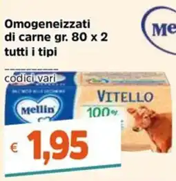 Stop&Shop Omogeneizzati Mellin Vitello offerta