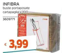 Stop&Shop Infibra buste portaposate cartapaglia offerta