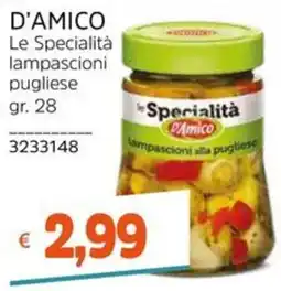 Stop&Shop Le Specialità lampascioni pugliese D'Amico offerta