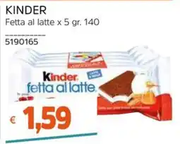 Stop&Shop Kinder fetta al latte offerta
