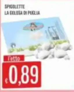 Mercadò Spigolette la golosa di Puglia offerta