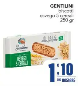 Gruppo di Palo Gentilini biscotti osvego 5 cereali offerta