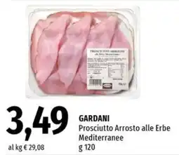 Famila Superstore Gardani Prosciutto Arrosto alle Erbe Mediterranee offerta