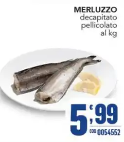 Gruppo di Palo Merluzzo decapitato pellicolato offerta