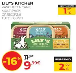 Arcaplanet Lily's Kitchen vaschetta cane offerta