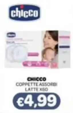 Irys Chicco coppette assorbenti latte x60 offerta