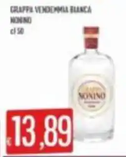 Mercadò Grappa Vendemmia Bianca Nonino offerta