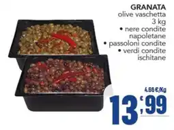 Gruppo di Palo Granata olive vaschetta offerta