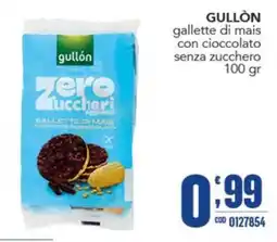 Gruppo di Palo Gullón gallette di mais con cioccolato senza zucchero offerta