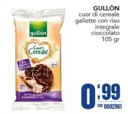 Gruppo di Palo Gullón cuor di cereale gallette con riso integrale cioccolato offerta