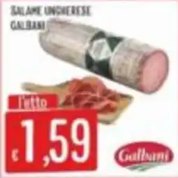Mercadò Salame ungherese Galbani offerta