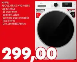 MEGA Mivar asciugatrice offerta