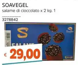 Stop&Shop Soavegel salame di cioccolato offerta