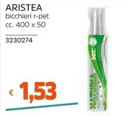 Stop&Shop Aristea bicchieri r-pet offerta