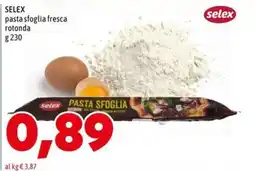 MEGA Selex pasta sfoglia fresca rotonda offerta