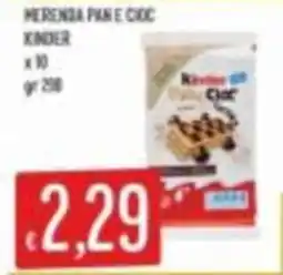 Mercadò Pan e cioccolato Kinder offerta