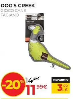 Arcaplanet Dog's Creek Gioco Cane Fagiano offerta