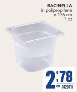 Gruppo di Palo Bacinella in polipropilene offerta