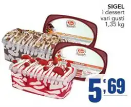 Gruppo di Palo SIGEL i dessert vari gusti offerta