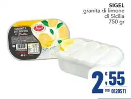 Gruppo di Palo Sigel granita di limone offerta