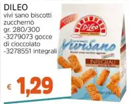 Stop&Shop Dileo vivi sano biscotti zuccherino integrali offerta