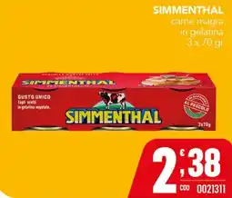Gruppo di Palo Simmenthal carne magra in gelatina offerta