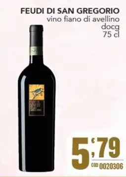 Gruppo di Palo Feudi di San Gregorio vino fiano di avellino docg offerta