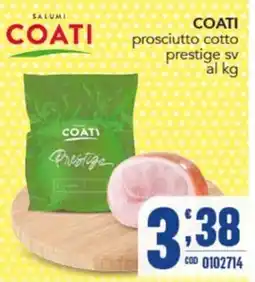 Gruppo di Palo Coati prosciutto cotto prestige sv offerta