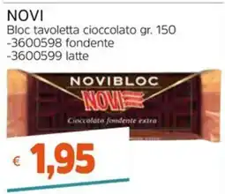 Stop&Shop Novibloc cioccolato fondente extra offerta