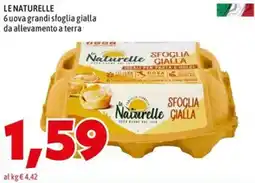MEGA Le Naturelle uova grandi sfoglia gialla offerta