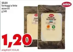 MEGA SELEX formaggi a fette assortiti offerta