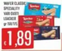 Mercadò Wafer classic/ speciality kari gusti loacker offerta