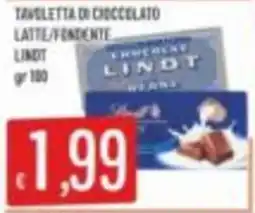 Mercadò Tavoletta di cioccolato latte/fondente Lindt offerta