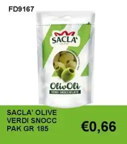 Italy Cash and Carry Sacla' olive verdi snocciolate offerta