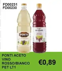 Italy Cash and Carry Ponti aceto vino rosso/bianco offerta