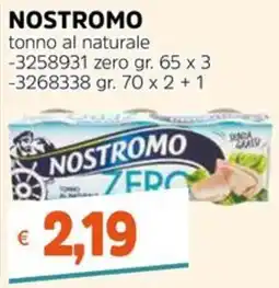 Stop&Shop Tonno al naturale Nostromo Zero offerta