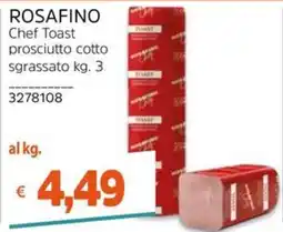 Stop&Shop Rosafino Chef Toast prosciutto cotto sgrassato offerta