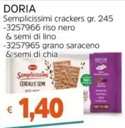 Stop&Shop DORIA Semplicissimi crackers offerta