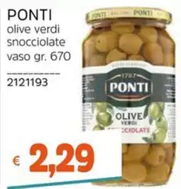Stop&Shop PONTI olive verdi snocciolate offerta