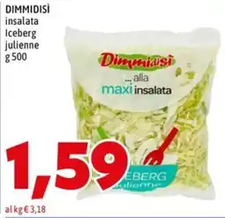MEGA Dimmidisi insalata Iceberg julienne offerta