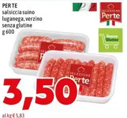 MEGA Salsiccia suino luganega, verzino senza glutine offerta