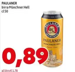 MEGA Paulaner birra Münchner Hell offerta
