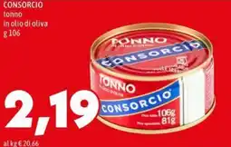 MEGA Tonno in olio d'oliva Consorcio offerta