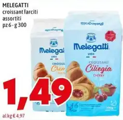 MEGA Melegatti croissant farciti assortiti offerta