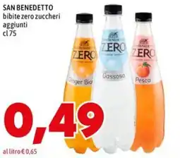 MEGA San Benedetto bibite zero zuccheri aggiunti offerta