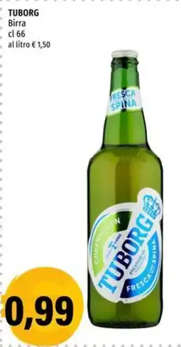 Hurrà Tuborg birra fresca spina offerta